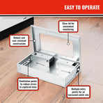 Humane Rodent Catcher Reusable Pest Control Box Enclosed Design for Home Use
