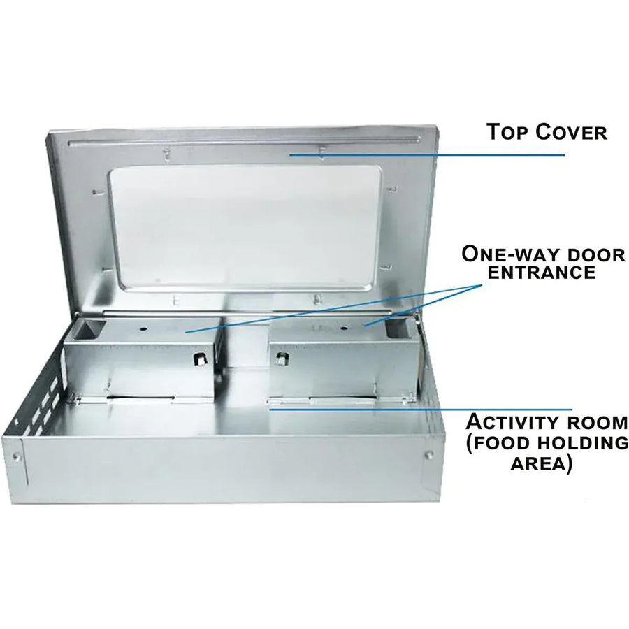 Humane Rodent Catcher Reusable Pest Control Box Enclosed Design for Home Use