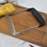 Potato Masher Vegetable Tool Stainless Steel Heat Kitchen Resistant Press Rice A - Side View