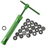 Polymer Clay Gun Extruder Sculpey Sculpting Tool with 20 Discs Cake Tool Craft - Front View