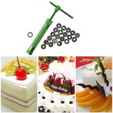 Polymer Clay Gun Extruder Sculpey Sculpting Tool with 20 Discs Cake Tool Craft - Rear View