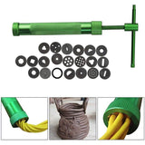 Polymer Clay Gun Extruder Sculpey Sculpting Tool with 20 Discs Cake Tool Craft