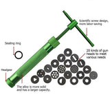 Polymer Clay Gun Extruder Sculpey Sculpting Tool with 20 Discs Cake Tool Craft