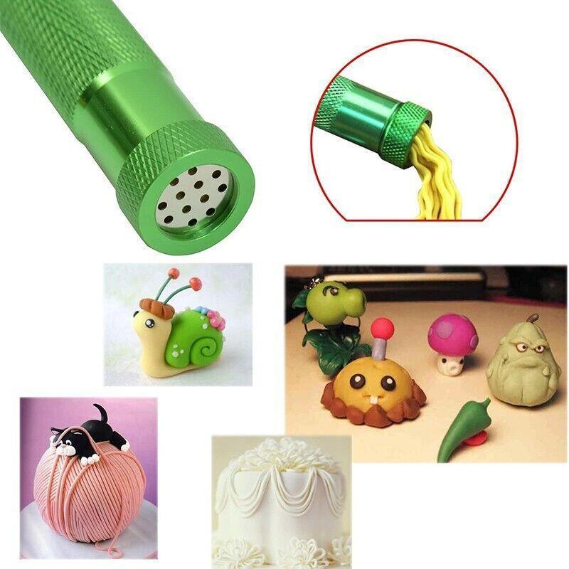 Polymer Clay Gun Extruder Sculpey Sculpting Tool with 20 Discs Cake Tool Craft