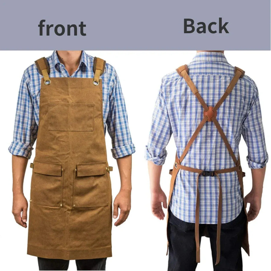 Multi-pocket Functional Apron for Tool Pockets for Workshop Garage Daily Work