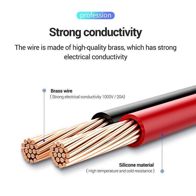 1000V 20A Multimeter Test Lead Set with PVC Probe Pen for Electrical Testing