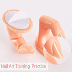 5PCS Model Fake Display Hand Nail Art Practice Finger For Training Manicure