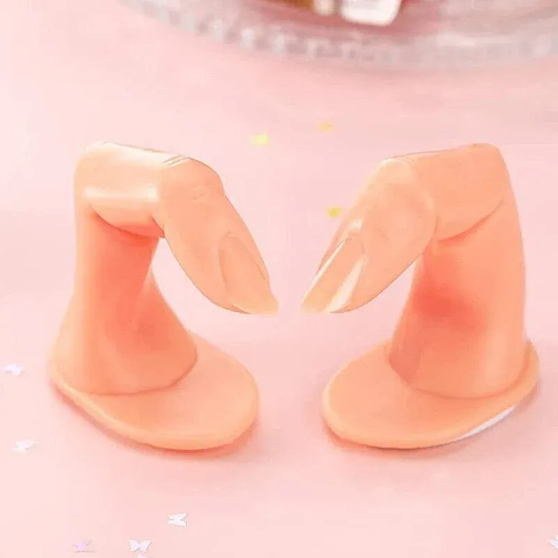 5PCS Model Fake Display Hand Nail Art Practice Finger For Training Manicure