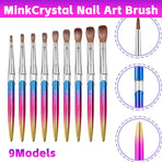 Kolinsky Acrylic Nail Art Brush Manicure Powder Professional Tools Size 2-18 - 4#