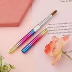 Kolinsky Acrylic Nail Art Brush Manicure Powder Professional Tools Size 2-18 - 4#