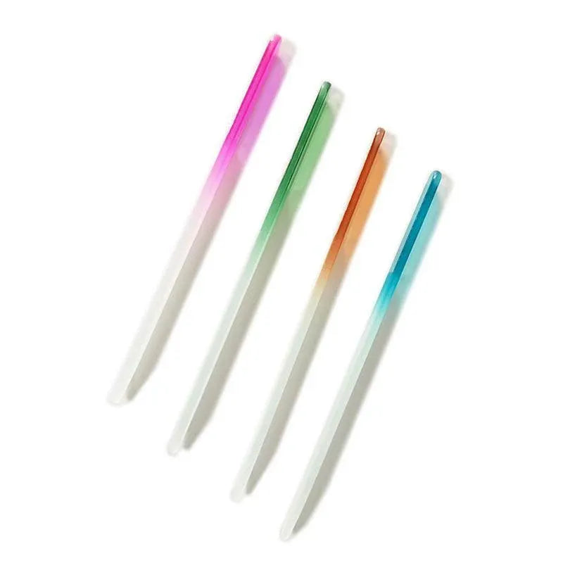 8X Durable Nail File Crystal Glass Buffer Art Files Manicure Device Acrylic Gel
