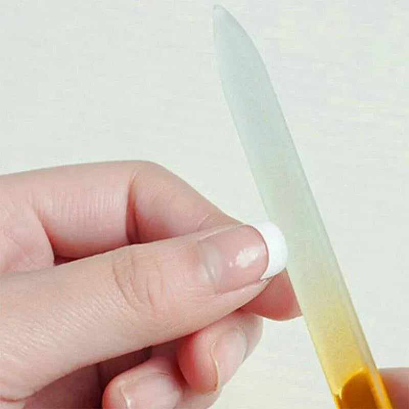 8X Durable Nail File Crystal Glass Buffer Art Files Manicure Device Acrylic Gel