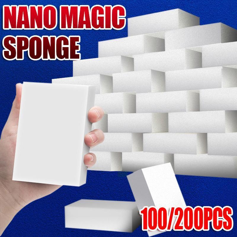 100PCS/200PCS Nano Magic Sponge Eraser Melamine Cleaning Pads - 100PCS