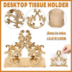Willow Branch Style Iron Paper Towel Holder Vertical Napkin Rack For Kitchen Use