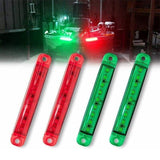 4PCS Boat Navigation Lights Waterproof Marine Utility Led Strip Lights
