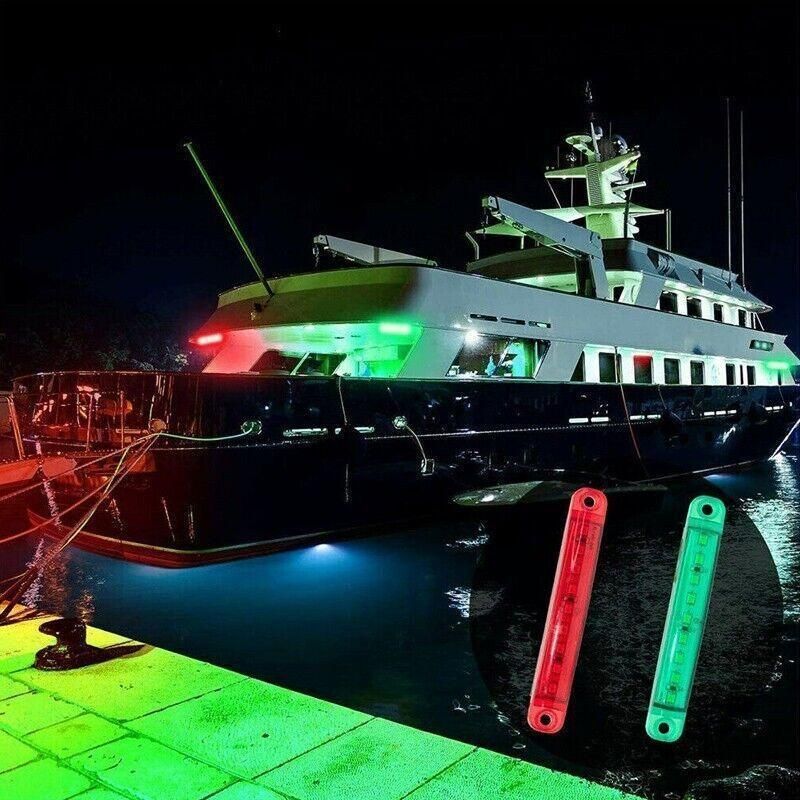 4PCS Boat Navigation Lights Waterproof Marine Utility Led Strip Lights