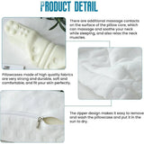 Orthopedic Memory Foam Cervical Neck Pillow for Sleep Support Slow Rebound - Grey - 45-Degree Angle