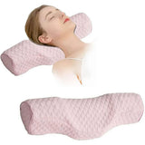 Orthopedic Memory Foam Cervical Neck Pillow for Sleep Support Slow Rebound - Grey - Extra Image