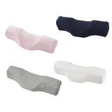 Orthopedic Memory Foam Cervical Neck Pillow for Sleep Support Slow Rebound - Navy - Side View