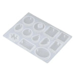 12 Silicone Moulds for DIY Jewellery Pendant Resin and Craft Making