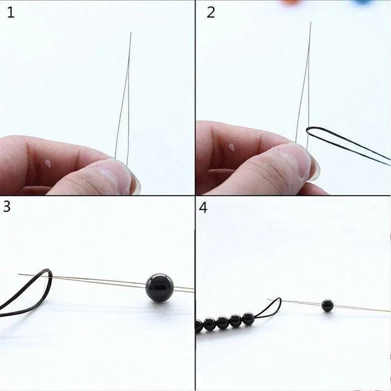 10Pc Big Eye Beading Needles for Jewelry & Bracelet DIY