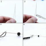 10Pc Big Eye Beading Needles for Jewelry & Bracelet DIY - Rear View