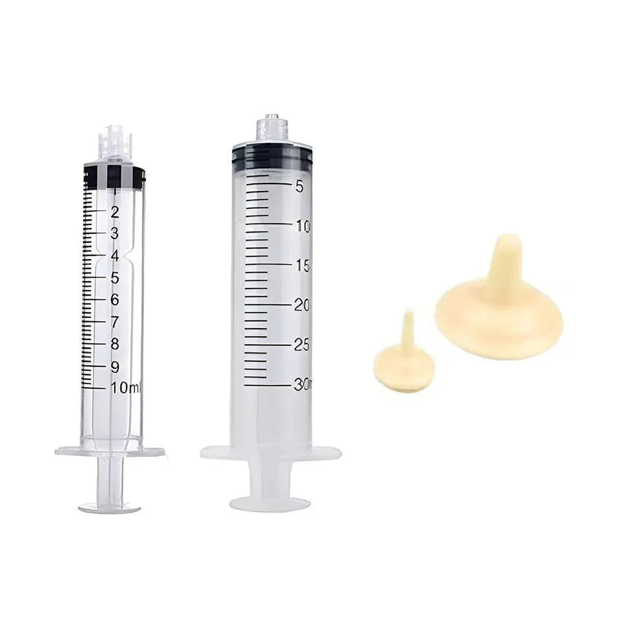 Kitten Puppy Pet Feeding Syringe Feeder Cat Dog Nursing Bottle with Pacifier - M-4PCS