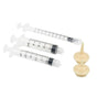 Kitten Puppy Pet Feeding Syringe Feeder Cat Dog Nursing Bottle with Pacifier - S-5PCS