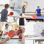 Retractable Table Tennis Net, Black and Red, 190 x 15 cm