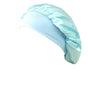Sleeping Bonnet Hair Wrap Silk Satin Cap Women Elastic Night Soft Hat Headwear - Sky Blue