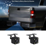 170° Reverse Camera Led Hd Car Waterproof Rear View Parking Camera Night Vision - Close-Up Angle