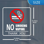 10pcs No Smoking Sign Waterproof Removable Sticker Label Warning Notice Decals