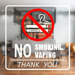 10pcs No Smoking Sign Waterproof Removable Sticker Label Warning Notice Decals