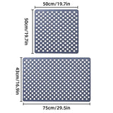 Extra Large Non-Slip Bathroom Mat Anti-Drop Shower Floor Mat Bath Rug Soft Touch - 43-75cm - Side View