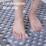 Extra Large Non-Slip Bathroom Mat Anti-Drop Shower Floor Mat Bath Rug Soft Touch - 43-75cm - Top-Down View