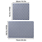 Extra Large Non-Slip Bathroom Mat Anti-Drop Shower Floor Mat Bath Rug Soft Touch - 50-50cm