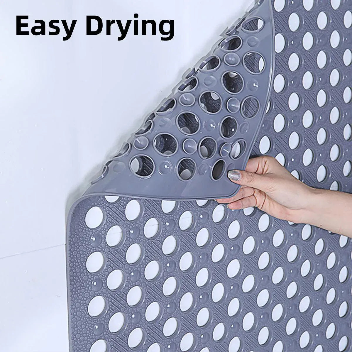 Extra Large Non-Slip Bathroom Mat Anti-Drop Shower Floor Mat Bath Rug Soft Touch - 50-50cm