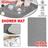 Anti Slip Bathroom Mat Non Slip Shower Floor Mat Quick Dry Soft Comfortable Rug - Beige-40x60cm