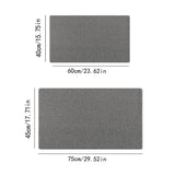 Anti Slip Bathroom Mat Non Slip Shower Floor Mat Quick Dry Soft Comfortable Rug - Beige-45x75cm - Side View