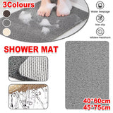 Anti Slip Bathroom Mat Non Slip Shower Floor Mat Quick Dry Soft Comfortable Rug - Coffee-40x60cm