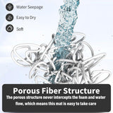 Anti Slip Bathroom Mat Non Slip Shower Floor Mat Quick Dry Soft Comfortable Rug - Coffee-45x75cm - 45-Degree Angle