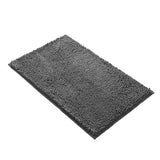Anti-Slip Bathroom Mat Water-Absorbing Floor Mat Foot Mat Non-Slip Door Mat - Dark Grey - Rear View