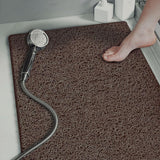 Anti Slip Bathroom Mat Non Slip Shower Floor Mat Quick Dry Soft Comfortable Rug - Grey-40x60cm - Top-Down View