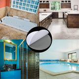 10/20X Non Slip Shower Strip Stickers Bathroom Tub Anti-Slip Applique Set - 10PCS - Rear View