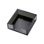 Large Desktop Sticky Note Box Organiser Office Supplies Storage Holder Drawer - Acrylic-Black