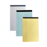 4PCS Tearable Lined Notepad Simple Design Colourful Memo Pad Notebook - Blue - Front View