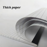 4PCS Tearable Lined Notepad Simple Design Colourful Memo Pad Notebook - White - 45-Degree Angle