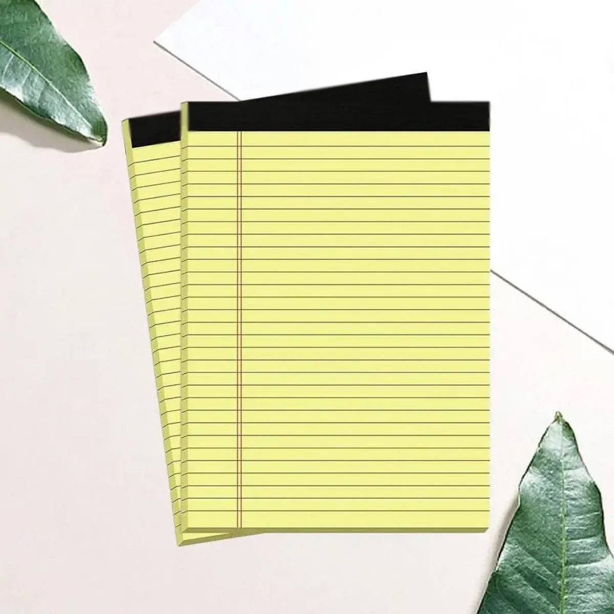 4PCS Tearable Lined Notepad Simple Design Colourful Memo Pad Notebook - White