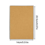 20pcs A5 Notebook Workbook Kraft Paper Notepad for School Office Writing Use