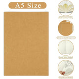 20pcs A5 Notebook Workbook Kraft Paper Notepad for School Office Writing Use - 45-Degree Angle